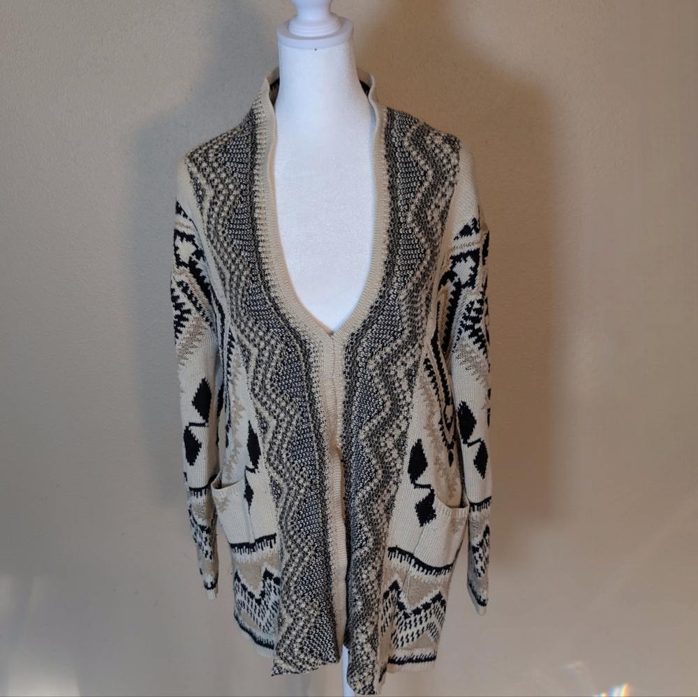 Y2K Wet Seal Southwestern Aztec Knit Cardigan Sweater